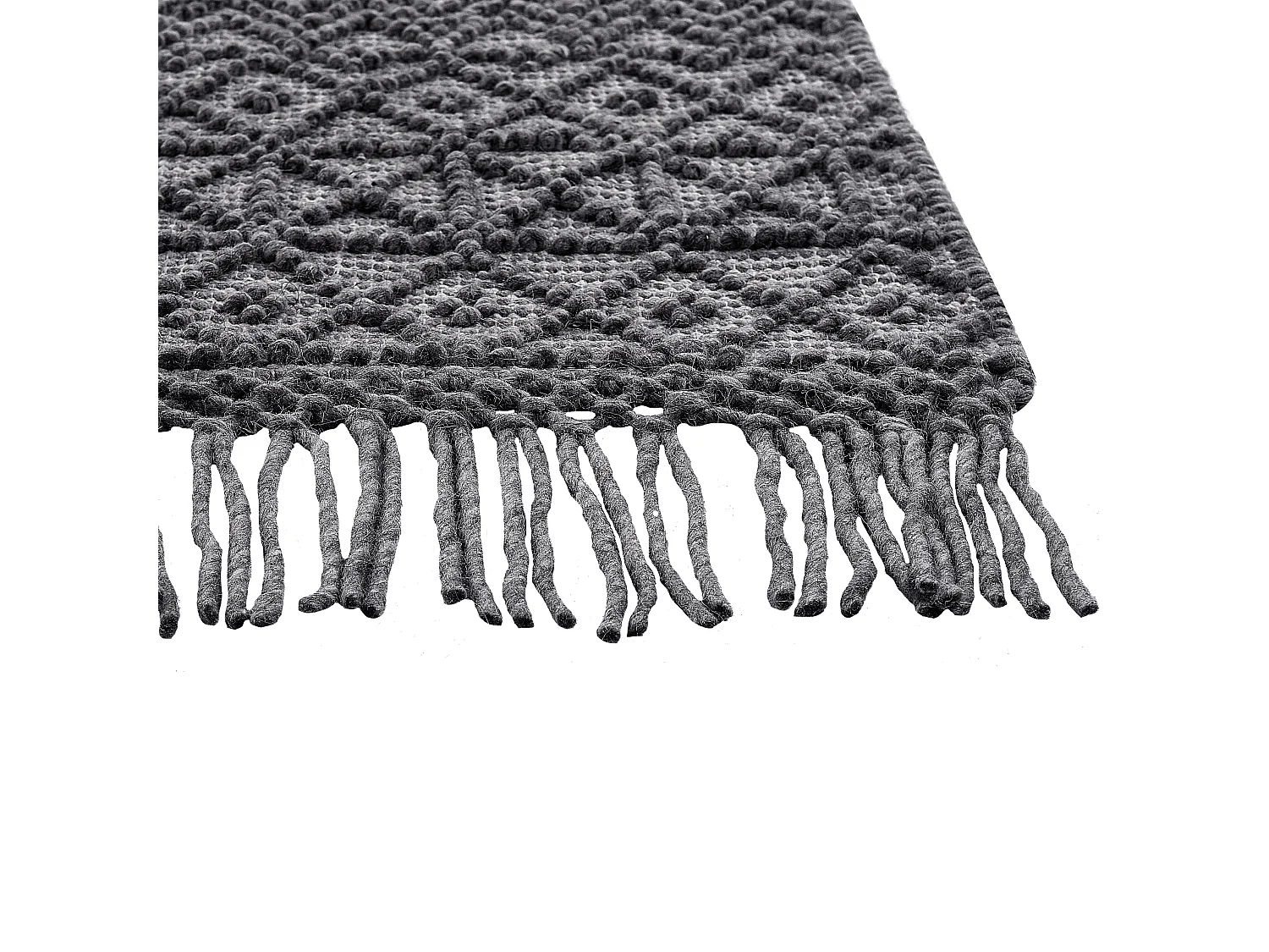 Vloerkleed wol zwart 200 x 300 cm ALUCRA