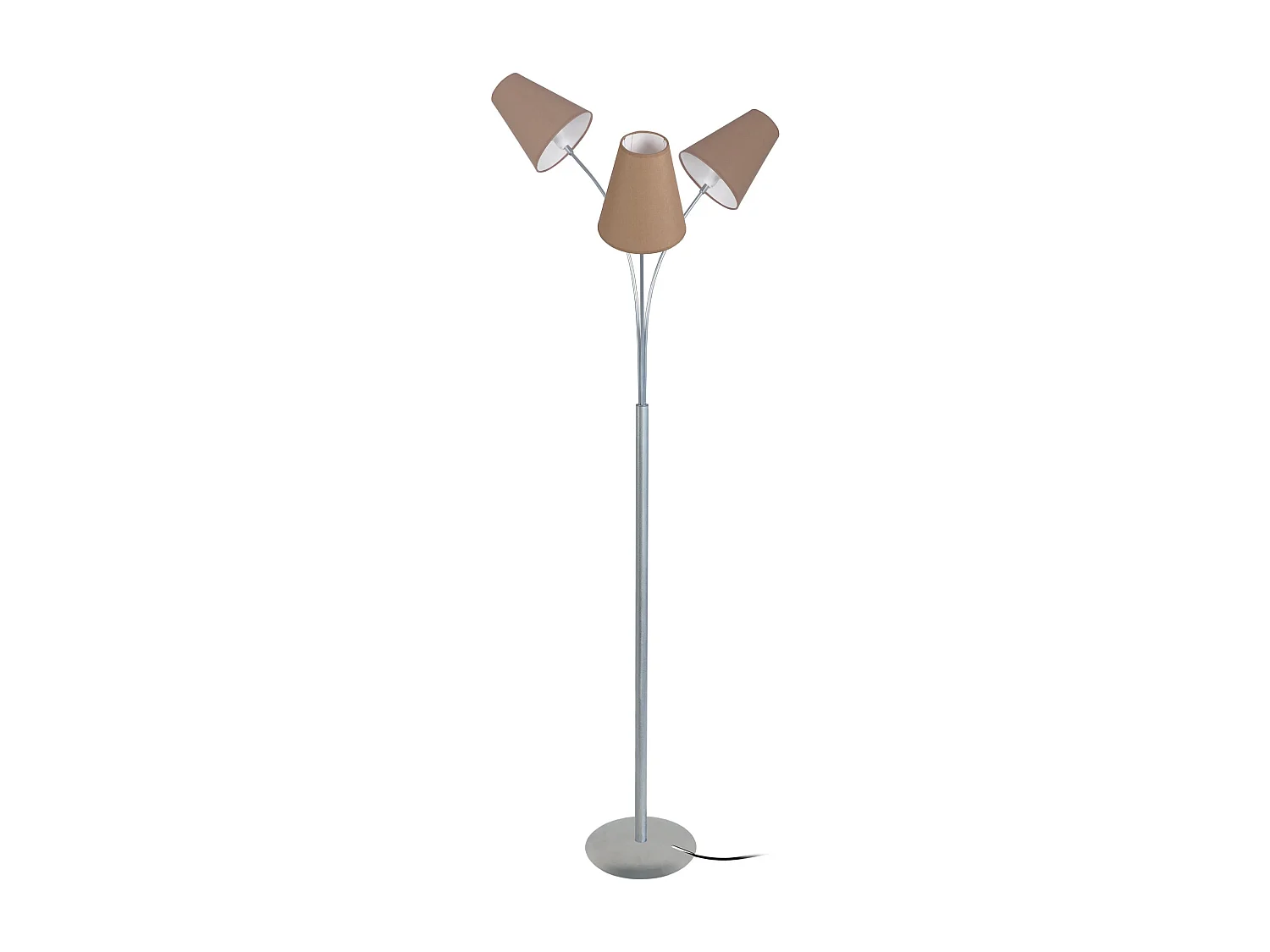 Lampadaire bras aluminium,taupe 165 cm.