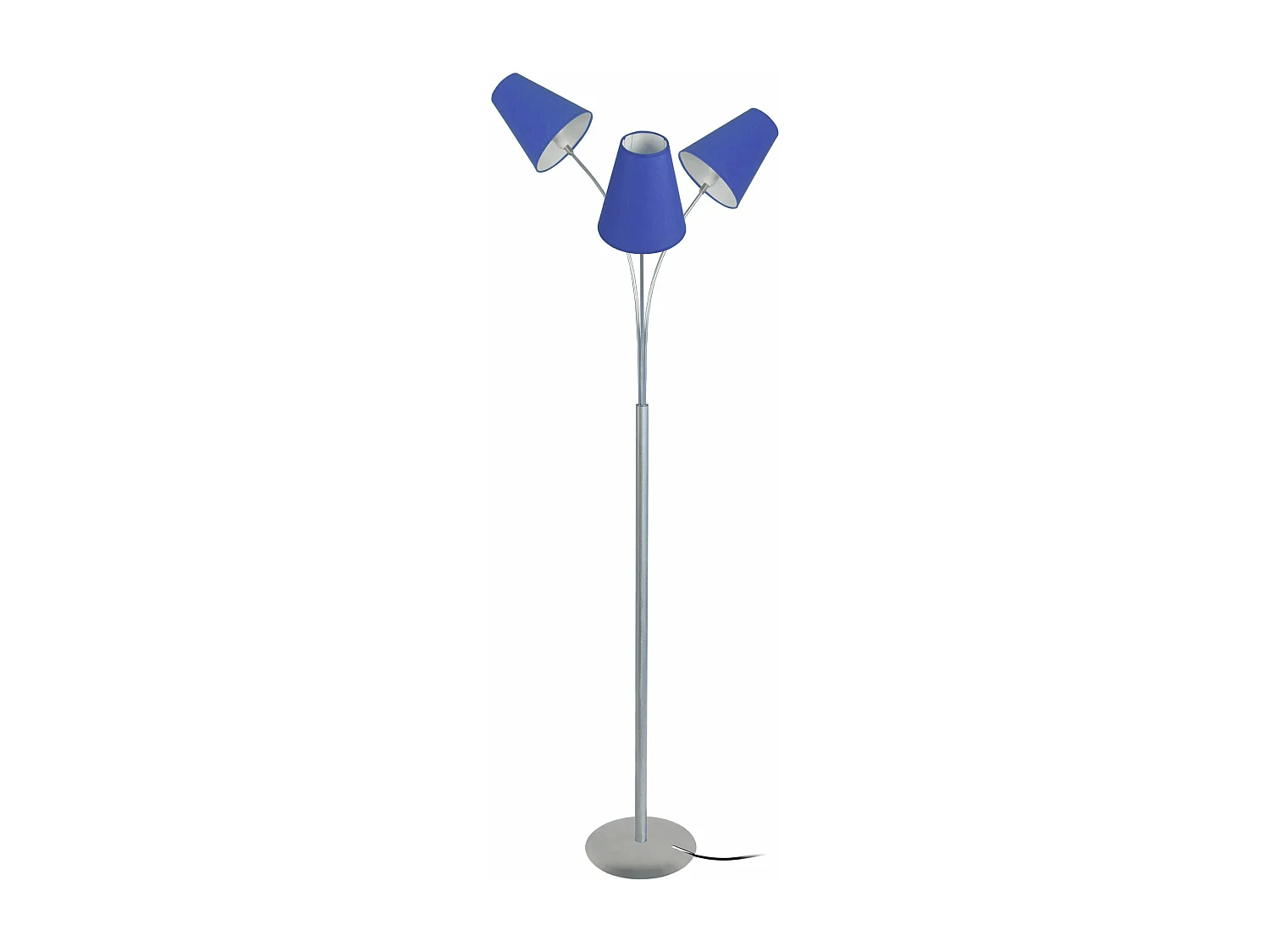 Lampadaire bras aluminium,bleu 165 cm.