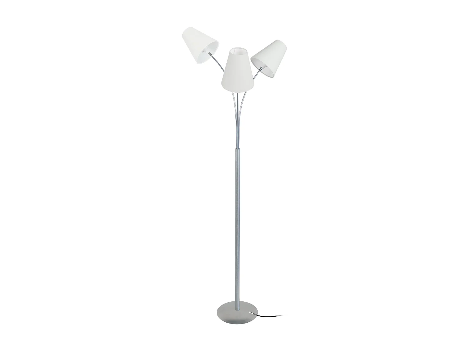 Lampadaire bras aluminium,blanc 165 cm.