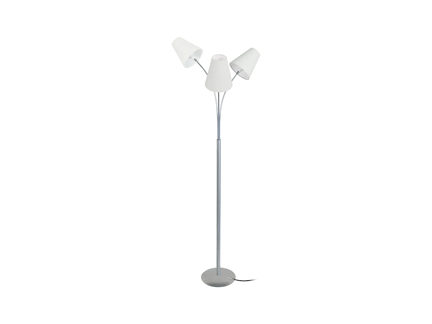 Lampadaire bras aluminium,blanc 165 cm.