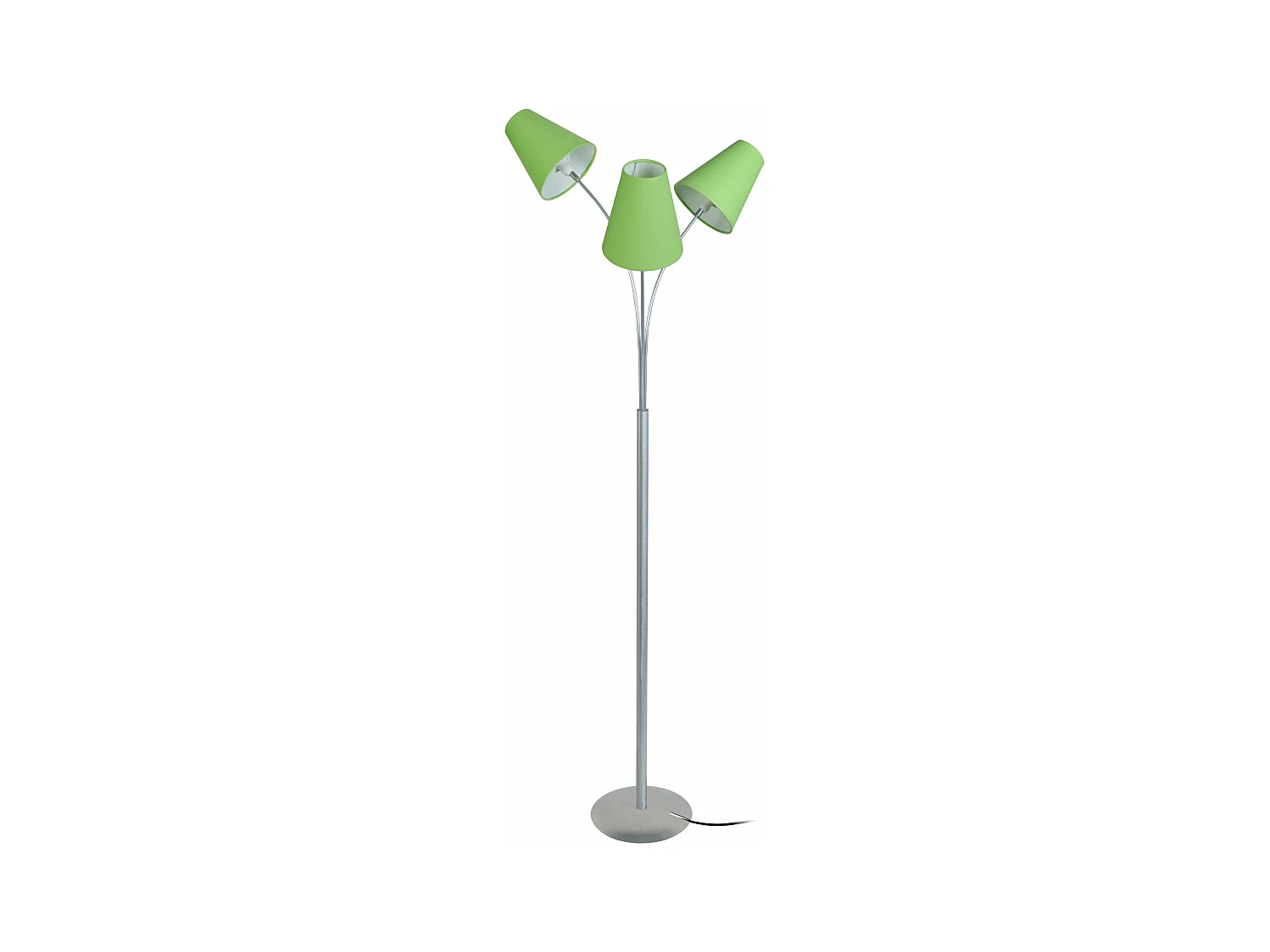 Lampadaire bras aluminium,vert 165 cm.