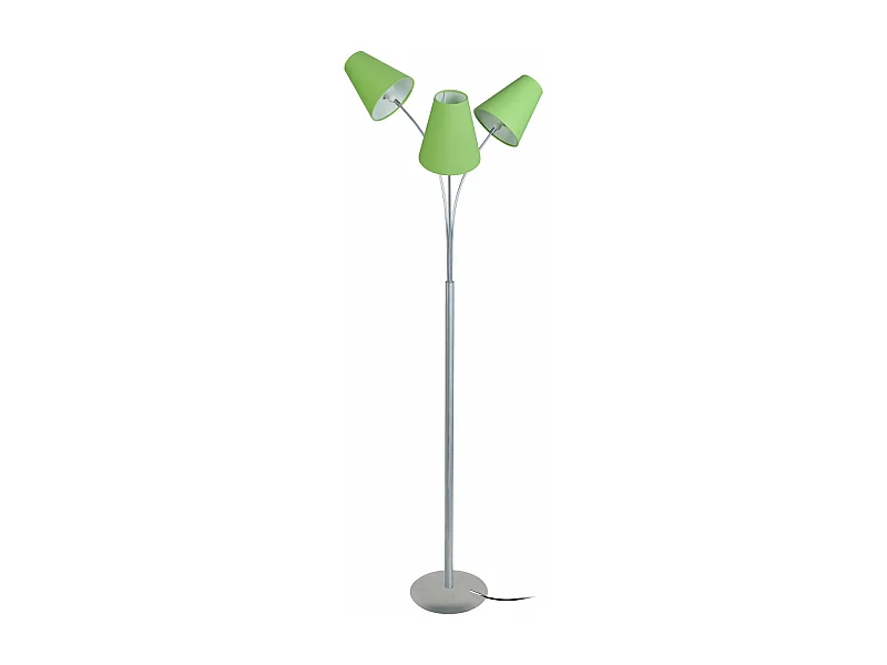 Lampadaire bras aluminium,vert 165 cm.