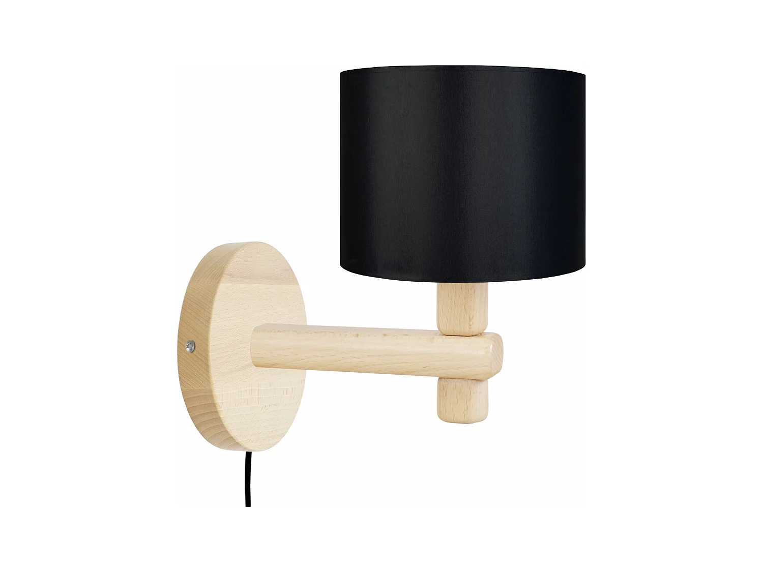 Aplique TOSEL ,madera,natural,A22xD 21x P 14cm