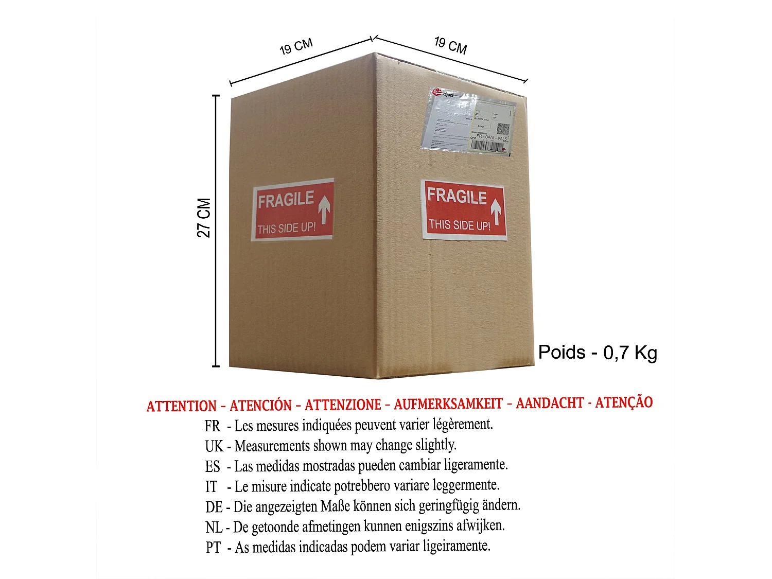Aplique TOSEL TANDEM1B tecido braço preto D14 x  H22  cm