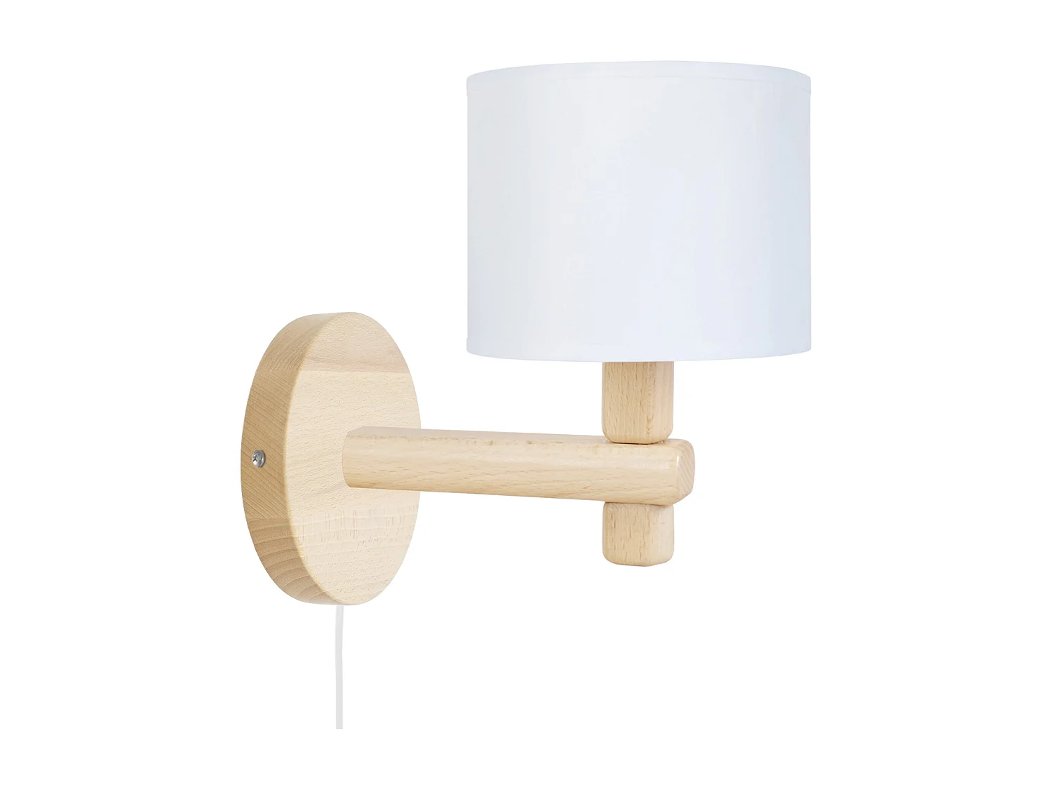 Aplique TOSEL TANDEM1B tecido braço branco D14 x  H22  cm