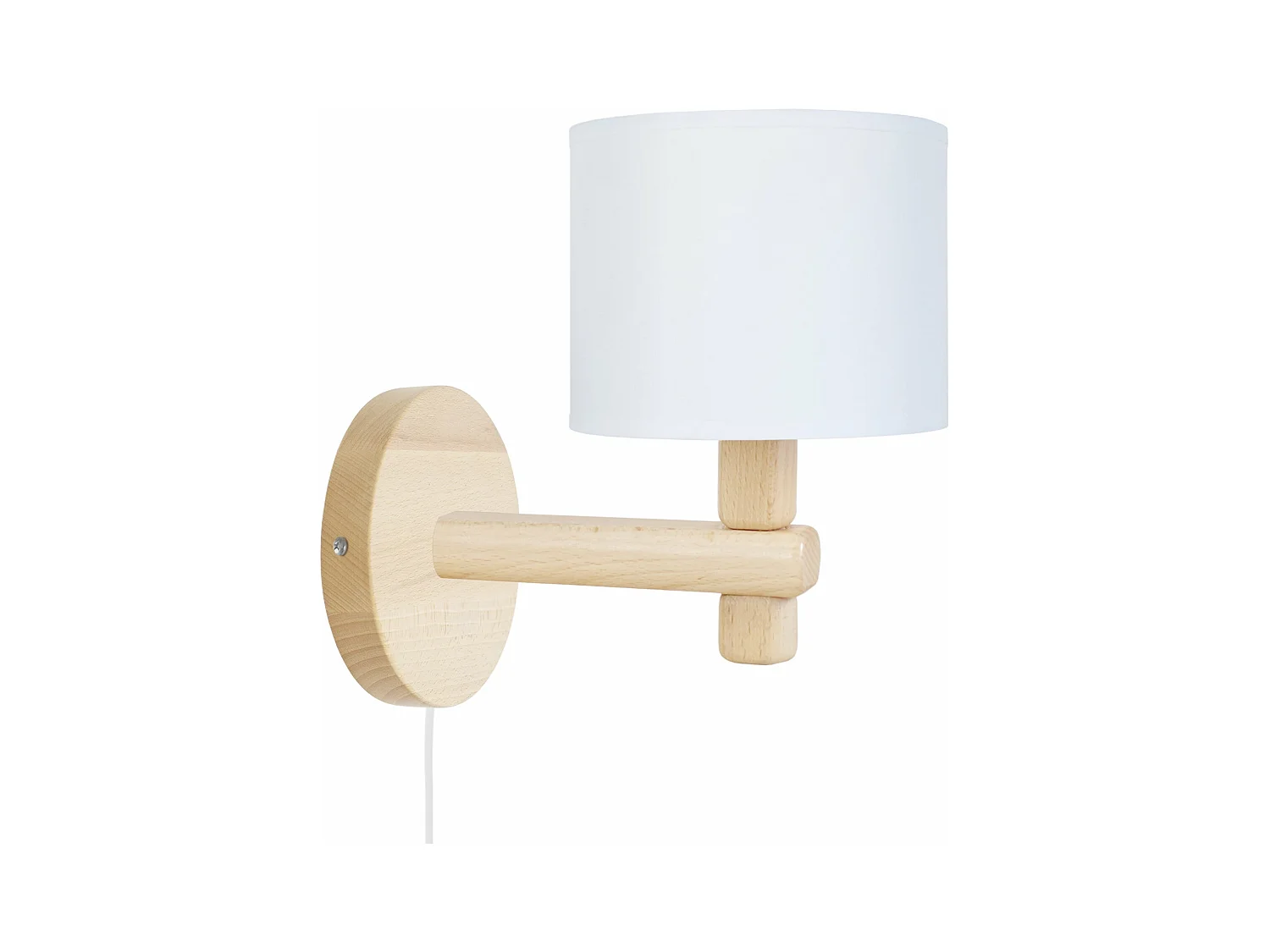 Aplique TOSEL ,madera,natural, A 22xD21xP14cm