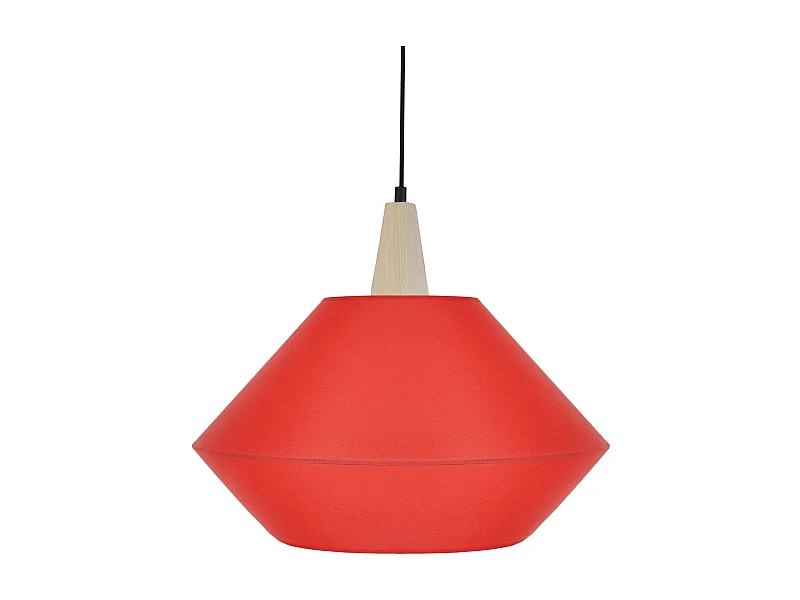 Suspensão TOSEL  BELFORT tecido cônico carmim D40 x  H90  cm