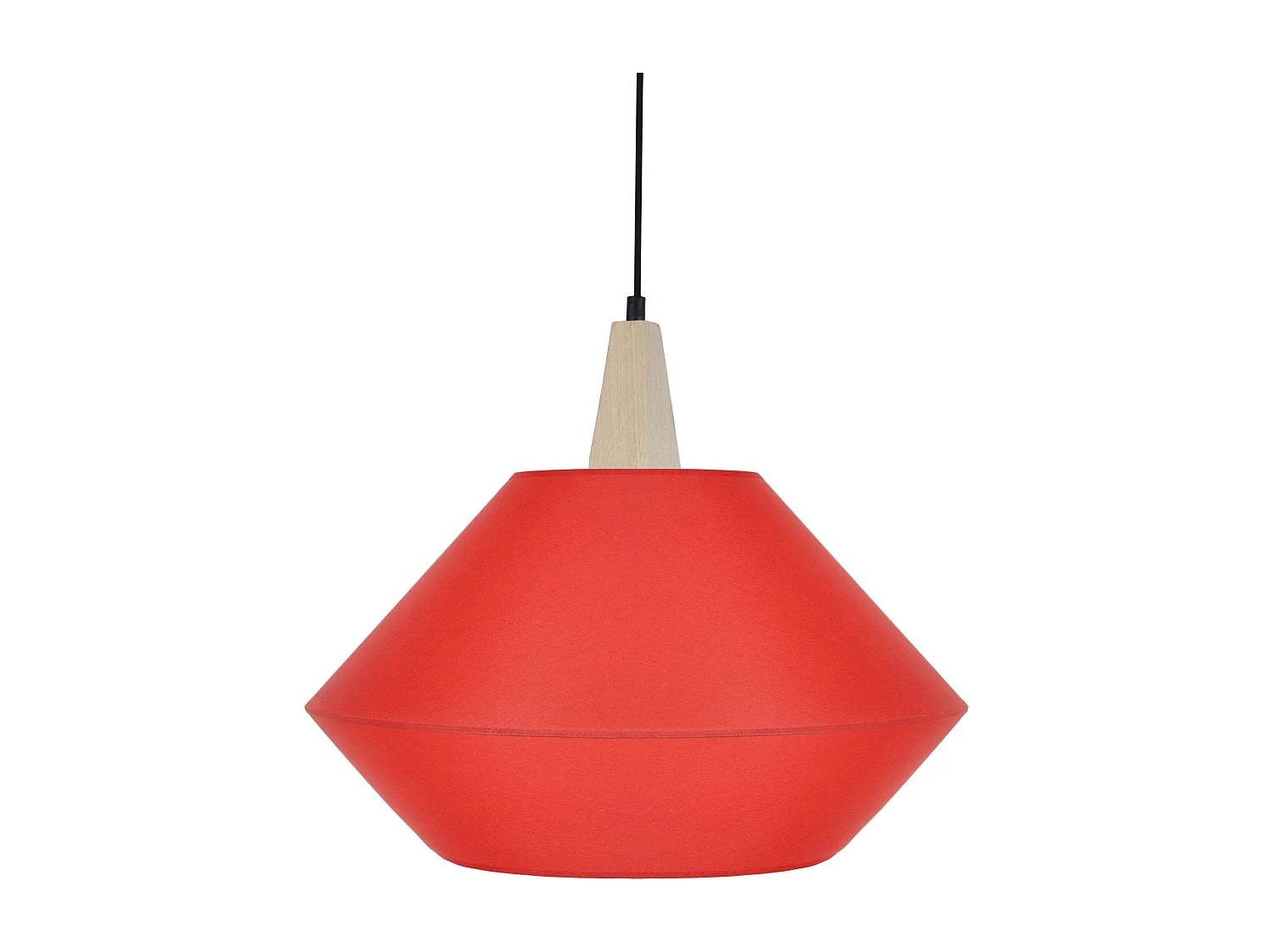 Suspensão TOSEL  BELFORT tecido cônico carmim D40 x  H90  cm