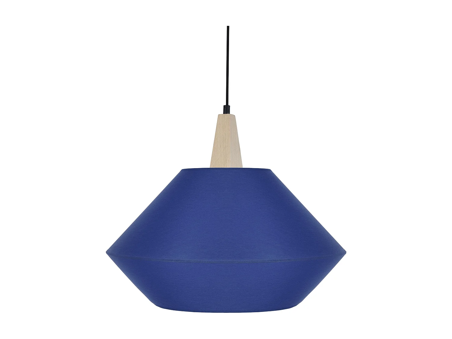 Suspensão TOSEL  BELFORT tecido cônico azul D40 x  H90  cm