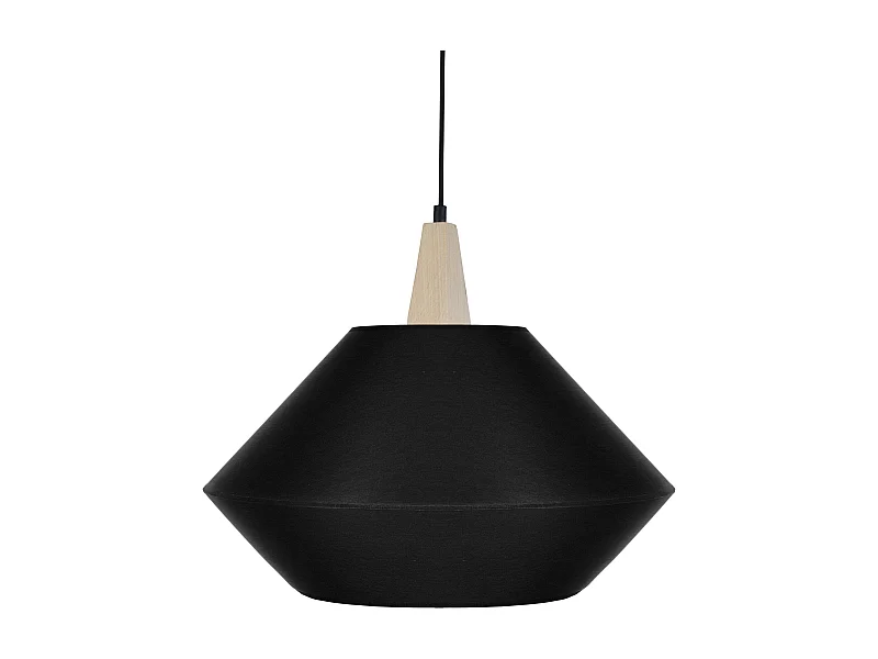 Suspensão TOSEL  BELFORT tecido cônico preto D40 x  H90  cm