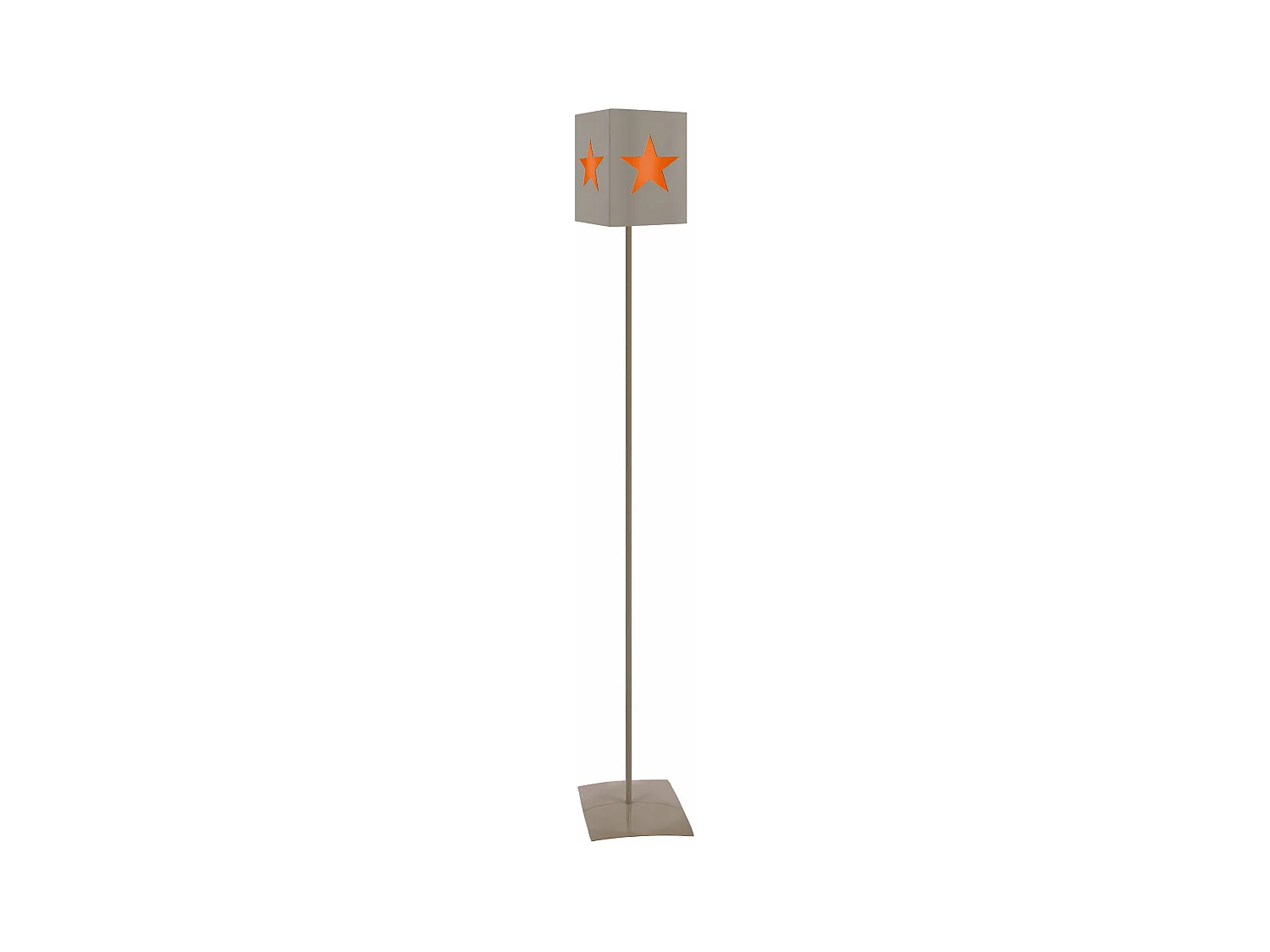 Lampadaire enfant métal taupe,orange 162cm.
