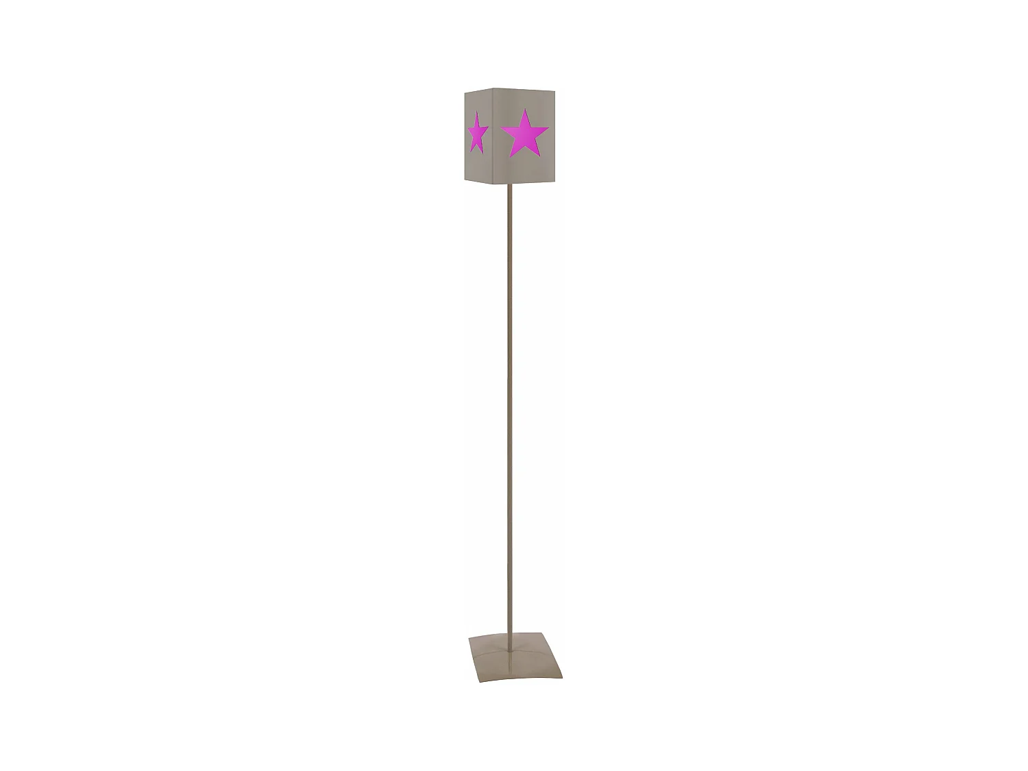 Lampadaire enfant métal taupe,rouge 162cm.