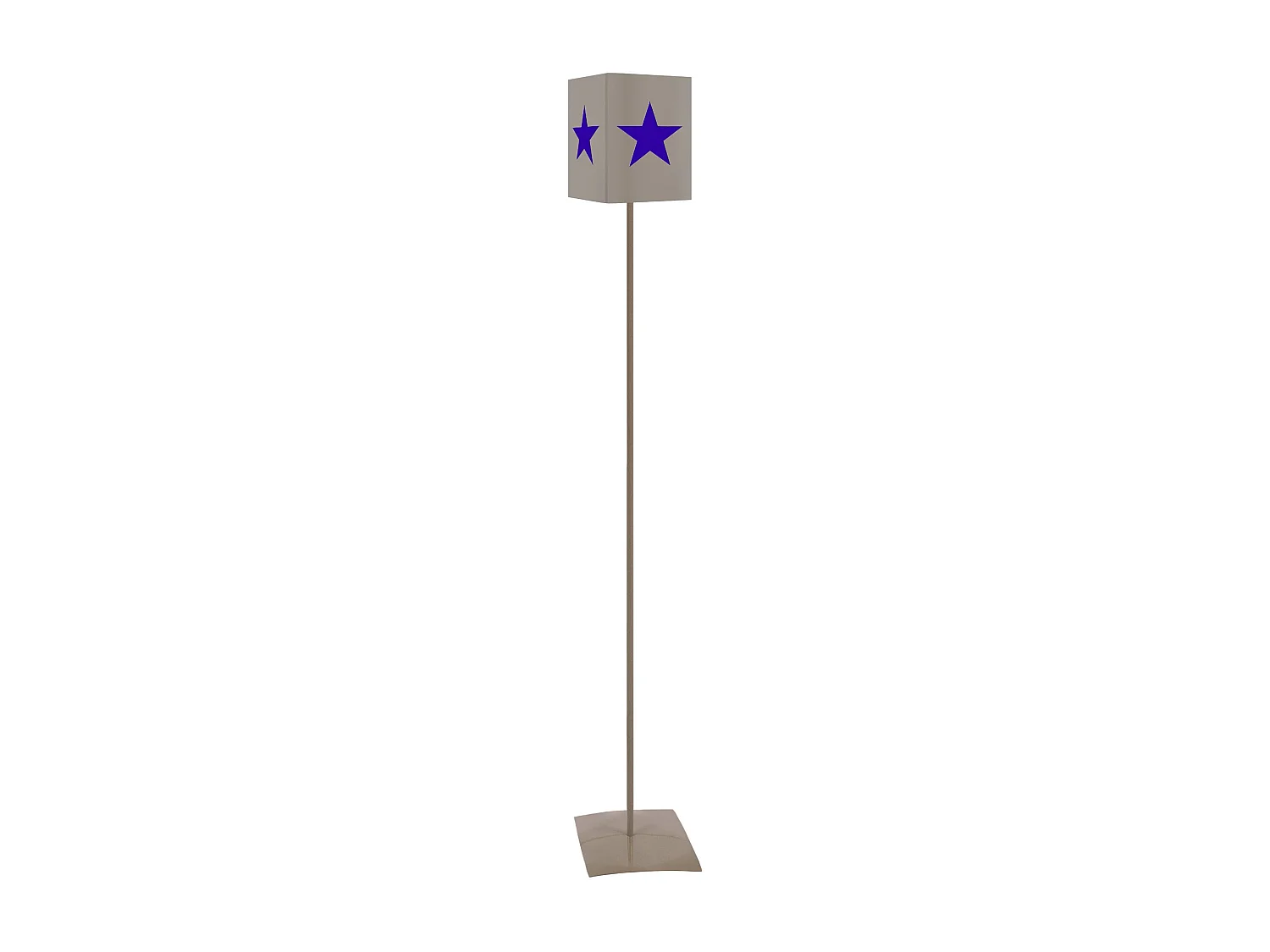 Lampadaire enfant métal taupe,cobalt 162cm.
