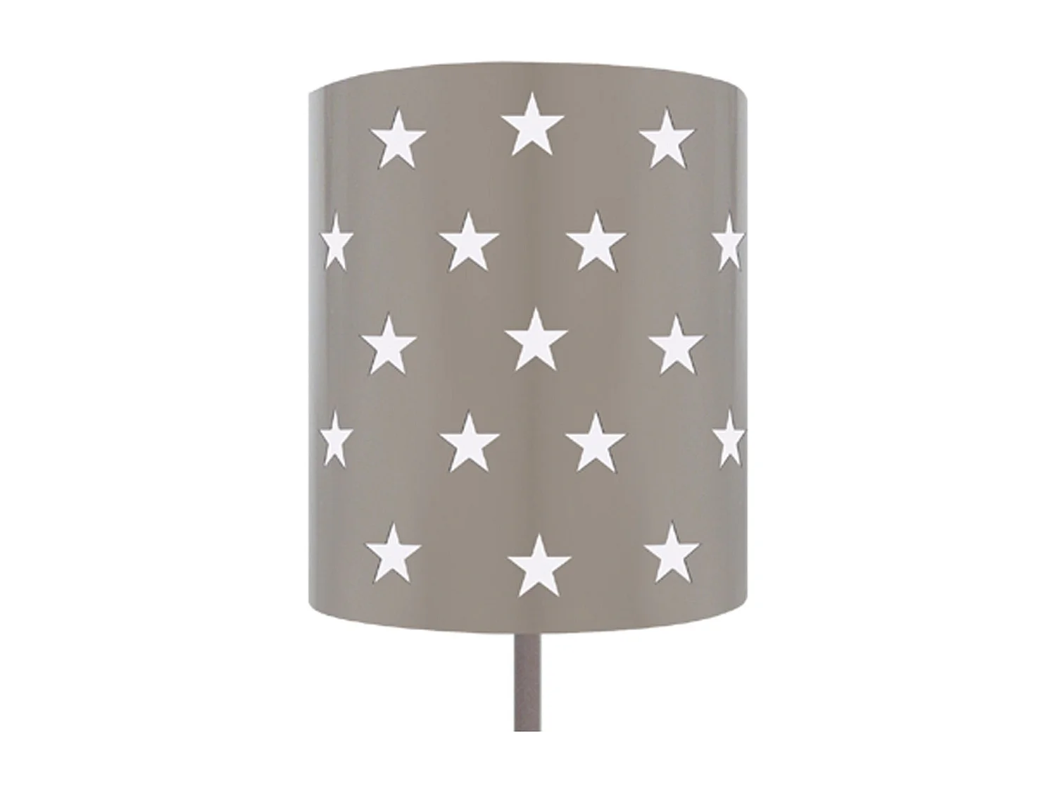 Lámpara de Pie TOSEL ,metal,Gris , A162xD20xP 20cm