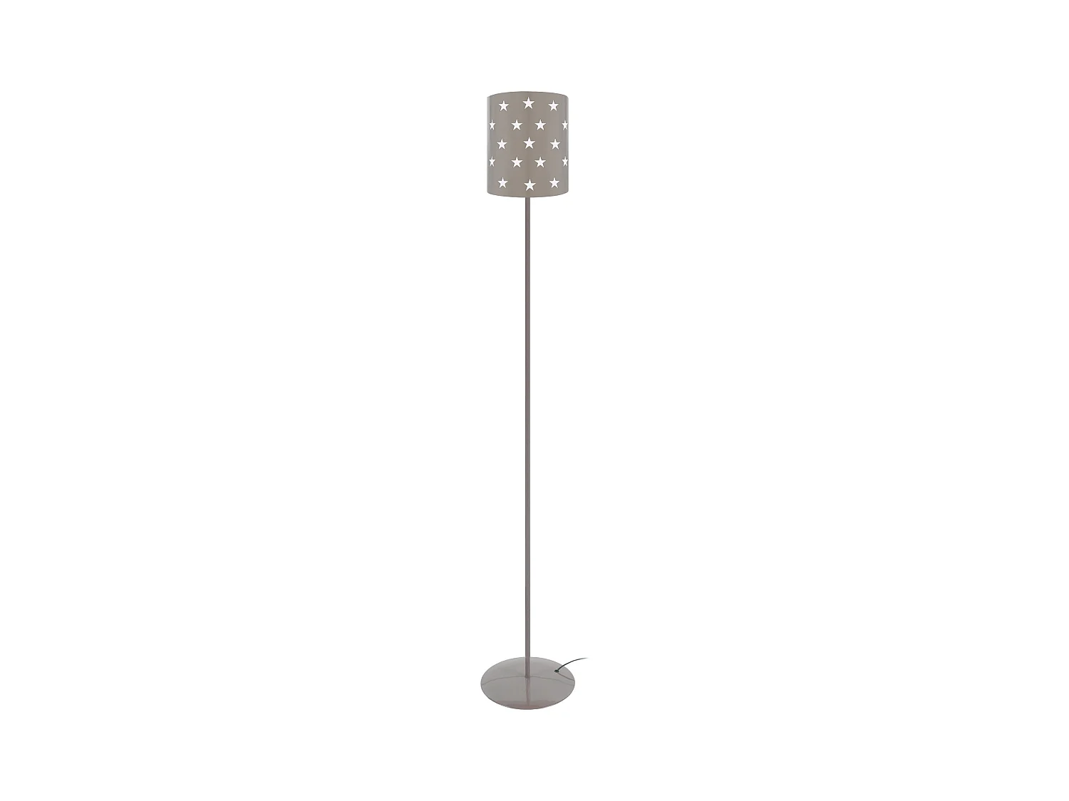 Lampadaire d'Enfant  TOSEL ,métal,Gris , H162xD20xP 20cm