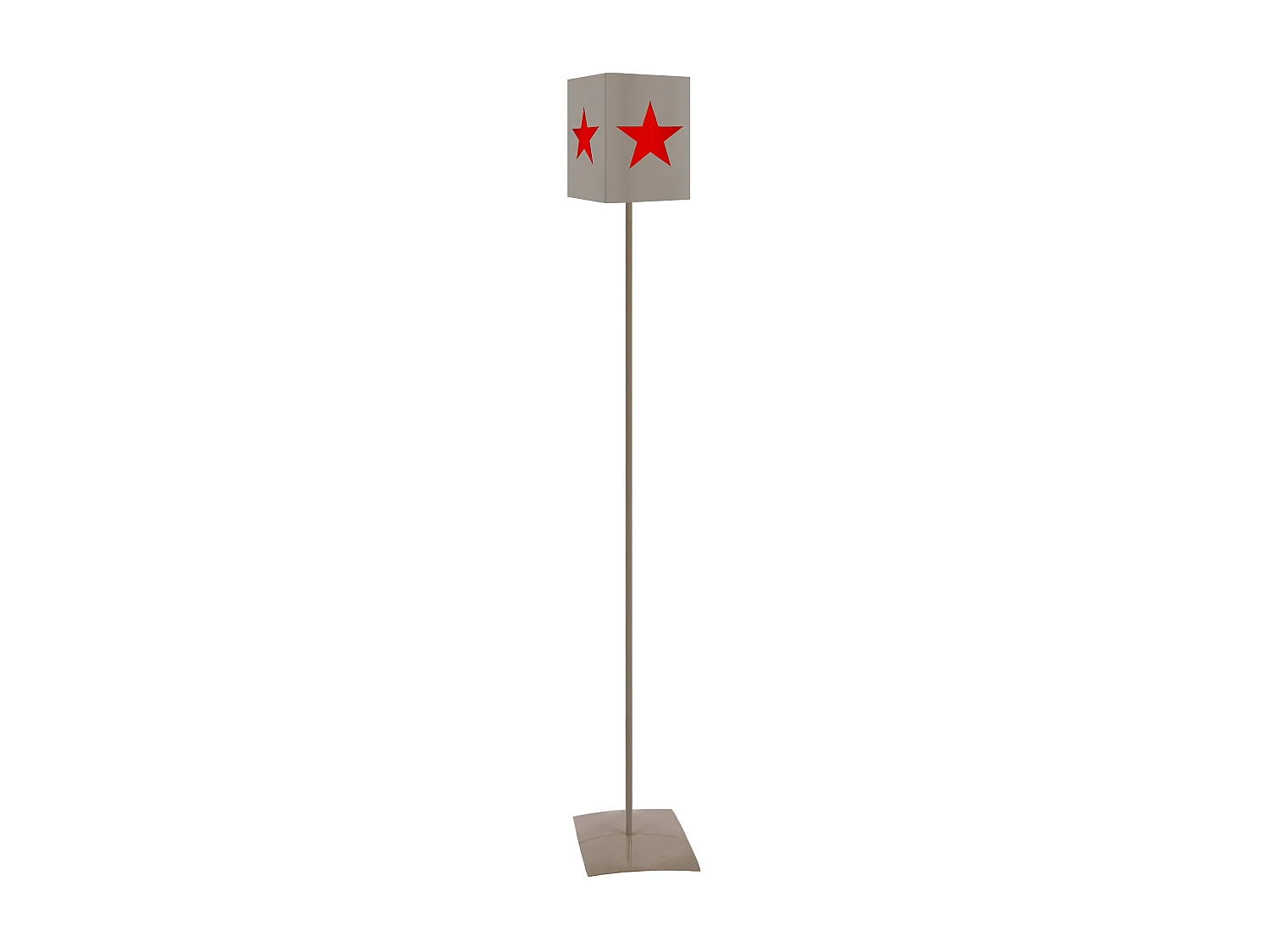 Candeeiro de Pé TOSEL CAVALAIRE tecido arqueado vermelho D44 x  H170  cm