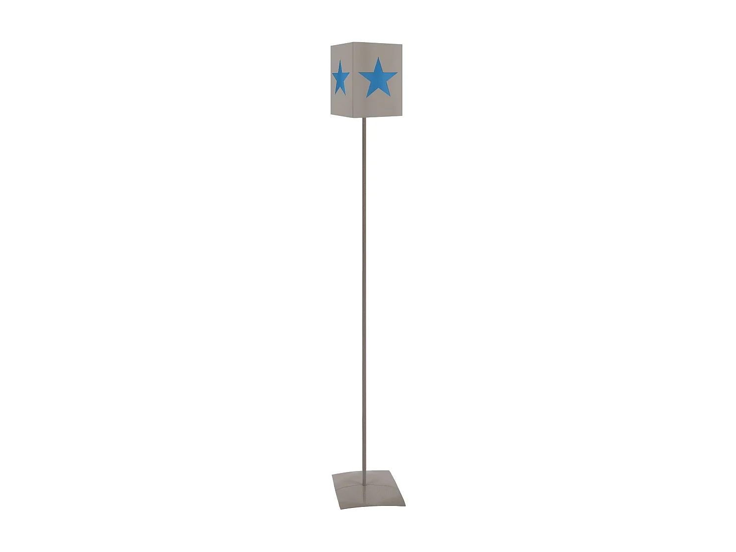 Lampadaire enfant métal taupe,bleu 162cm.