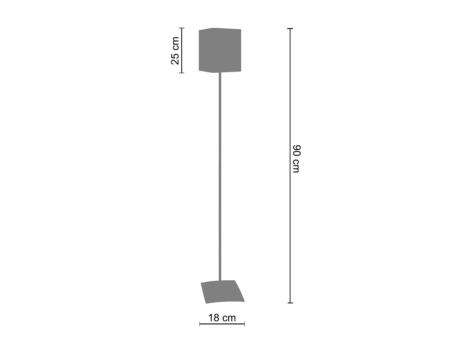 Lampadaire enfant métal taupe,bleu 162cm.