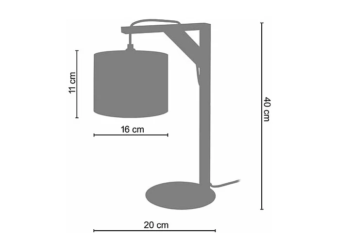 Pair de Lampes de chevet carré bois  naturel,rouge 40 cm.