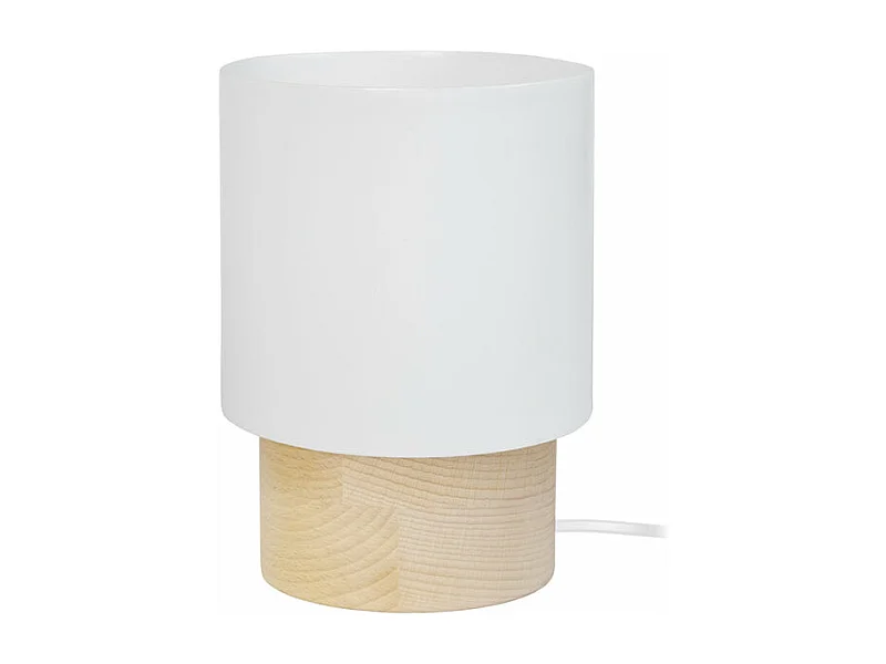 Candeeiro de sala TOSEL BOKBLAD KLOT B madeira globo   lâminas D55 x  H47  cm