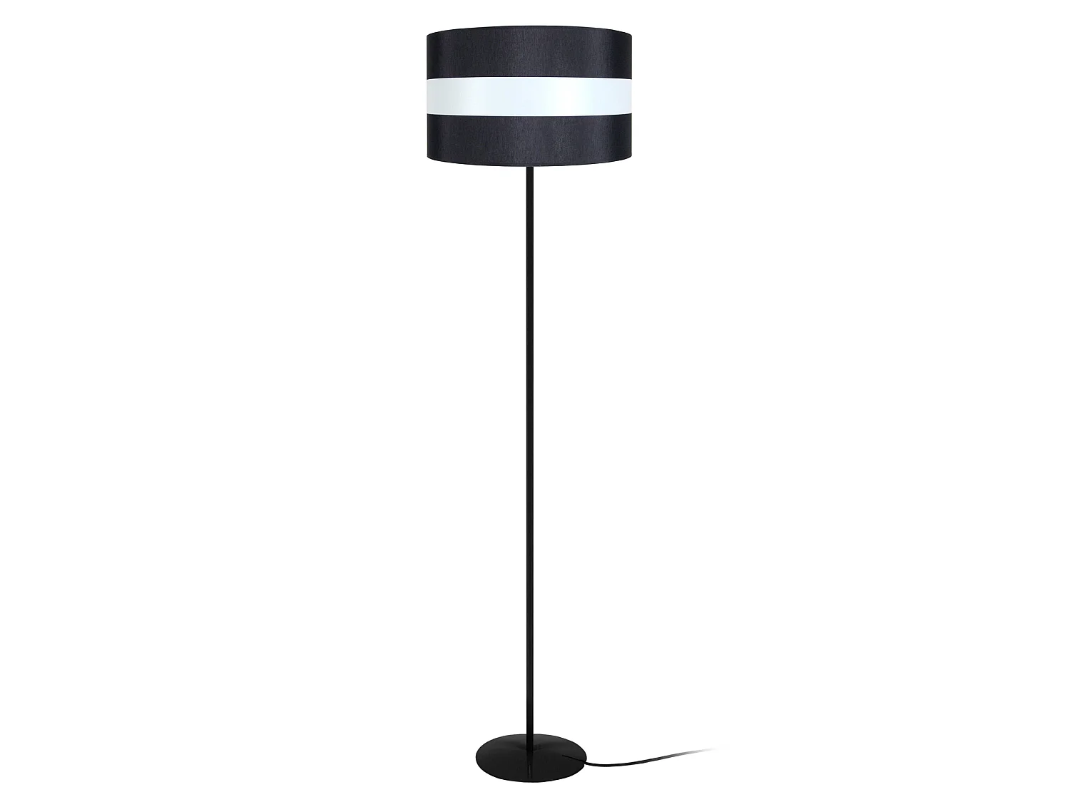 Candeeiro de Pé TOSEL TÉTRAÈDRE C madeira geométrico preto D35 x  H160  cm