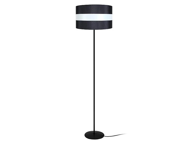 Candeeiro de Pé TOSEL TÉTRAÈDRE C madeira geométrico preto D35 x  H160  cm
