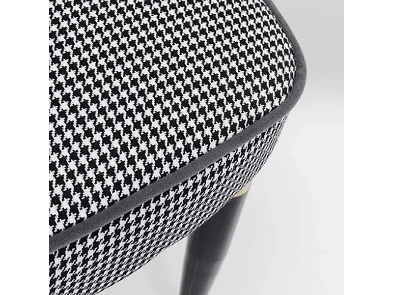 Set Da 2,Sedia Morris Velluto Verde E Pied De Poule