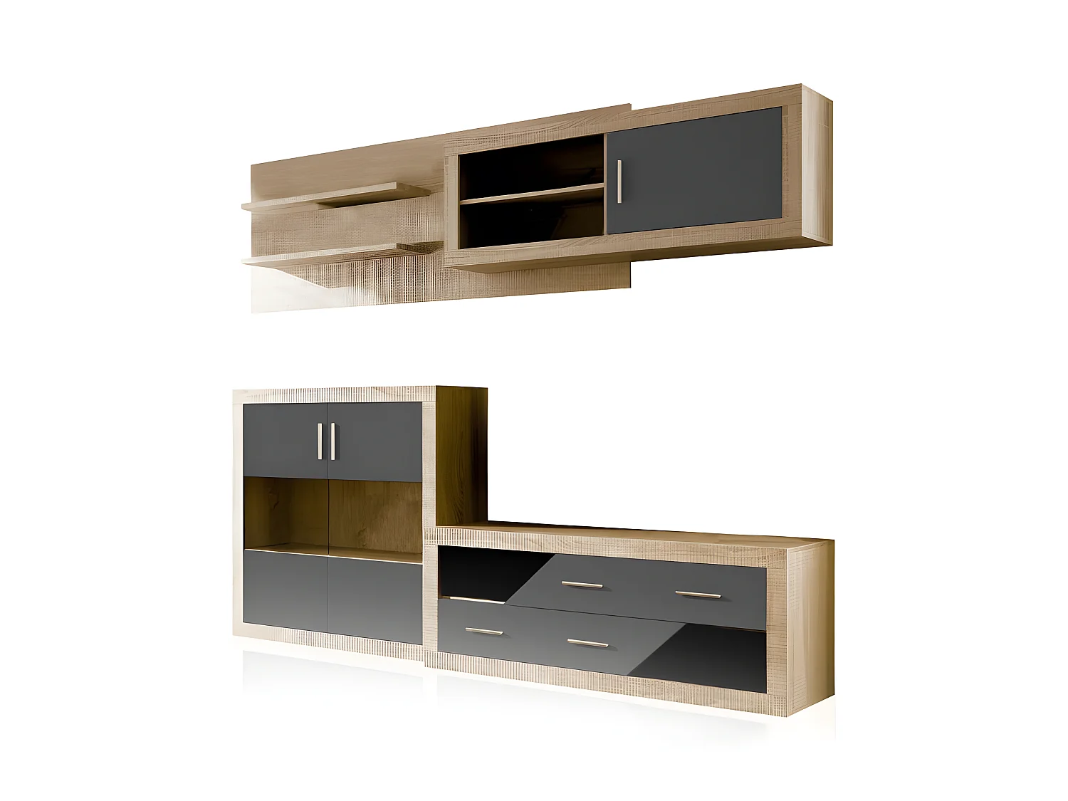 Salón Nuka V3 Cambria - Grafito