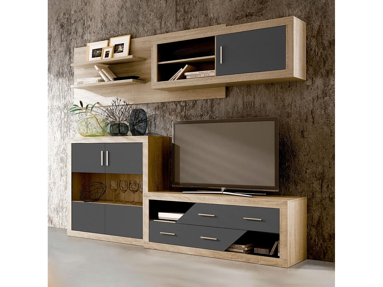 Salón Nuka V3 Cambria - Grafito