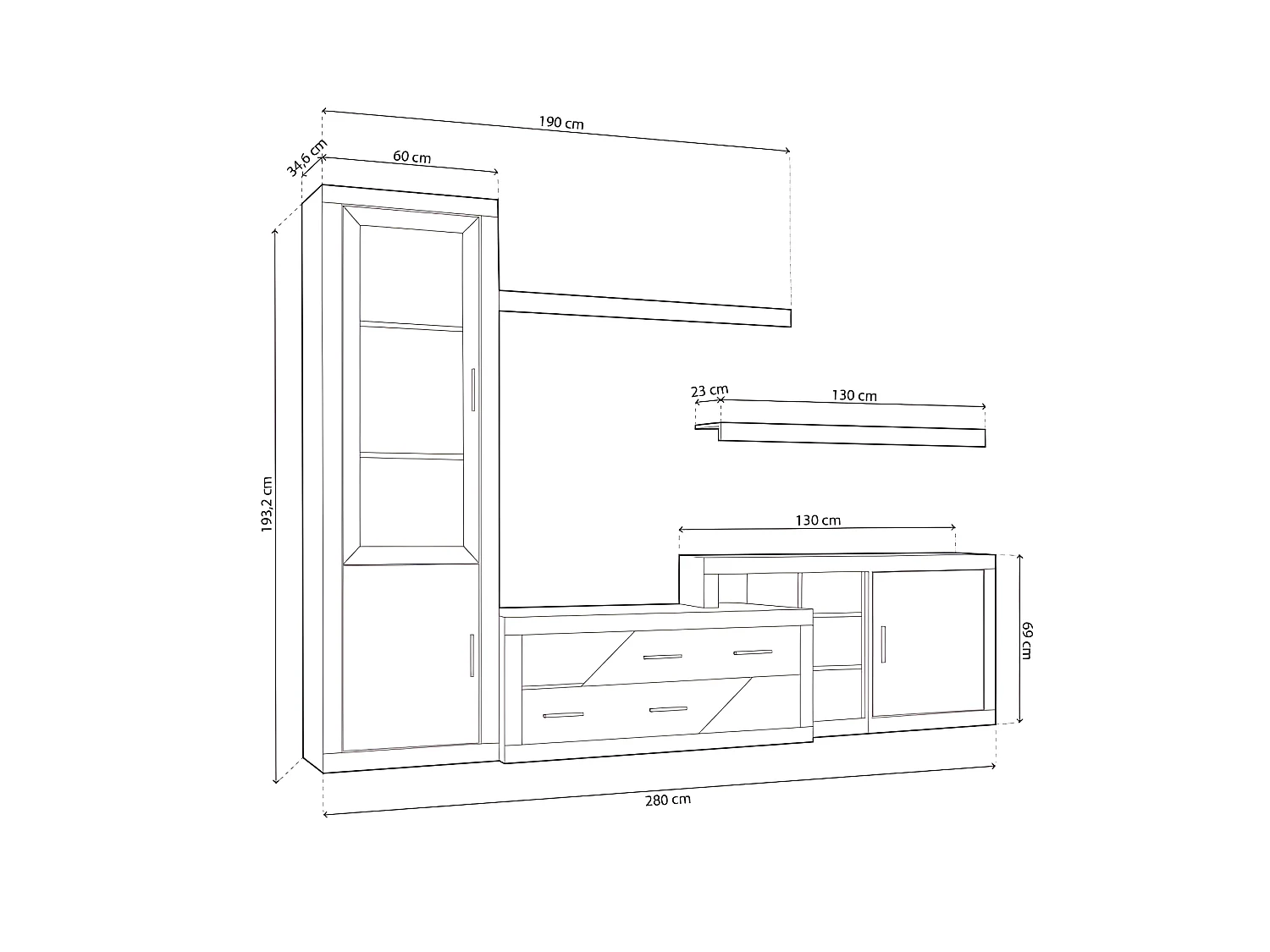 Salón Nuka V6 Cambria - Blanco