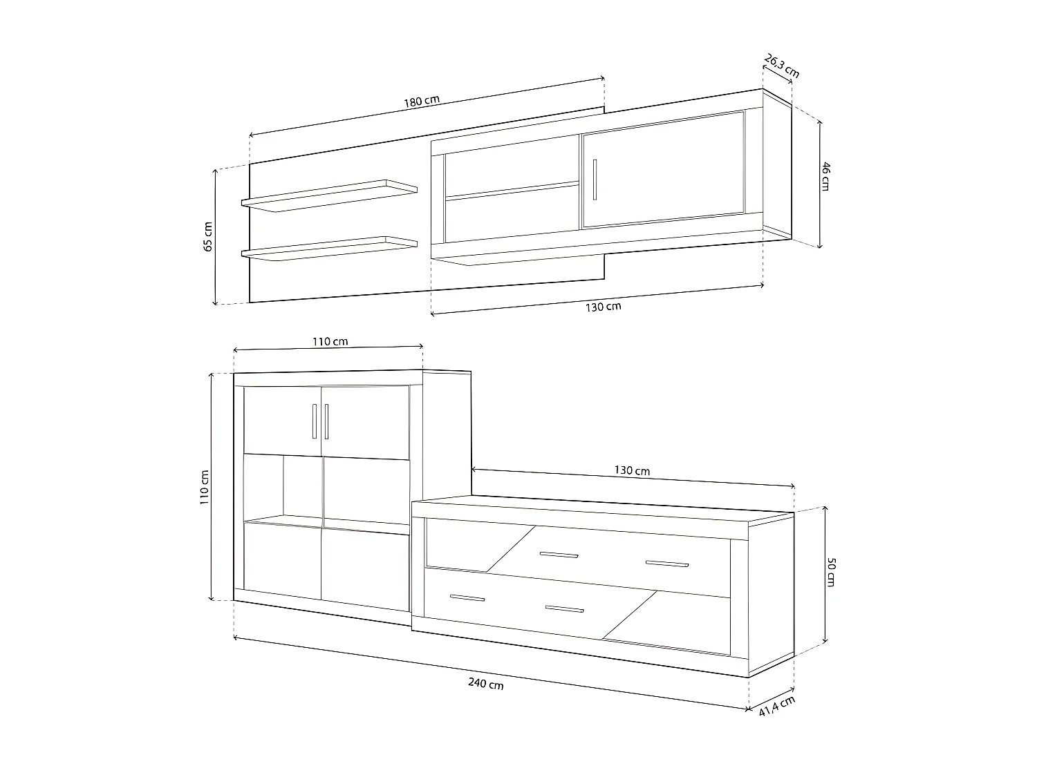 Salón Nuka V3 Cambria - Blanco