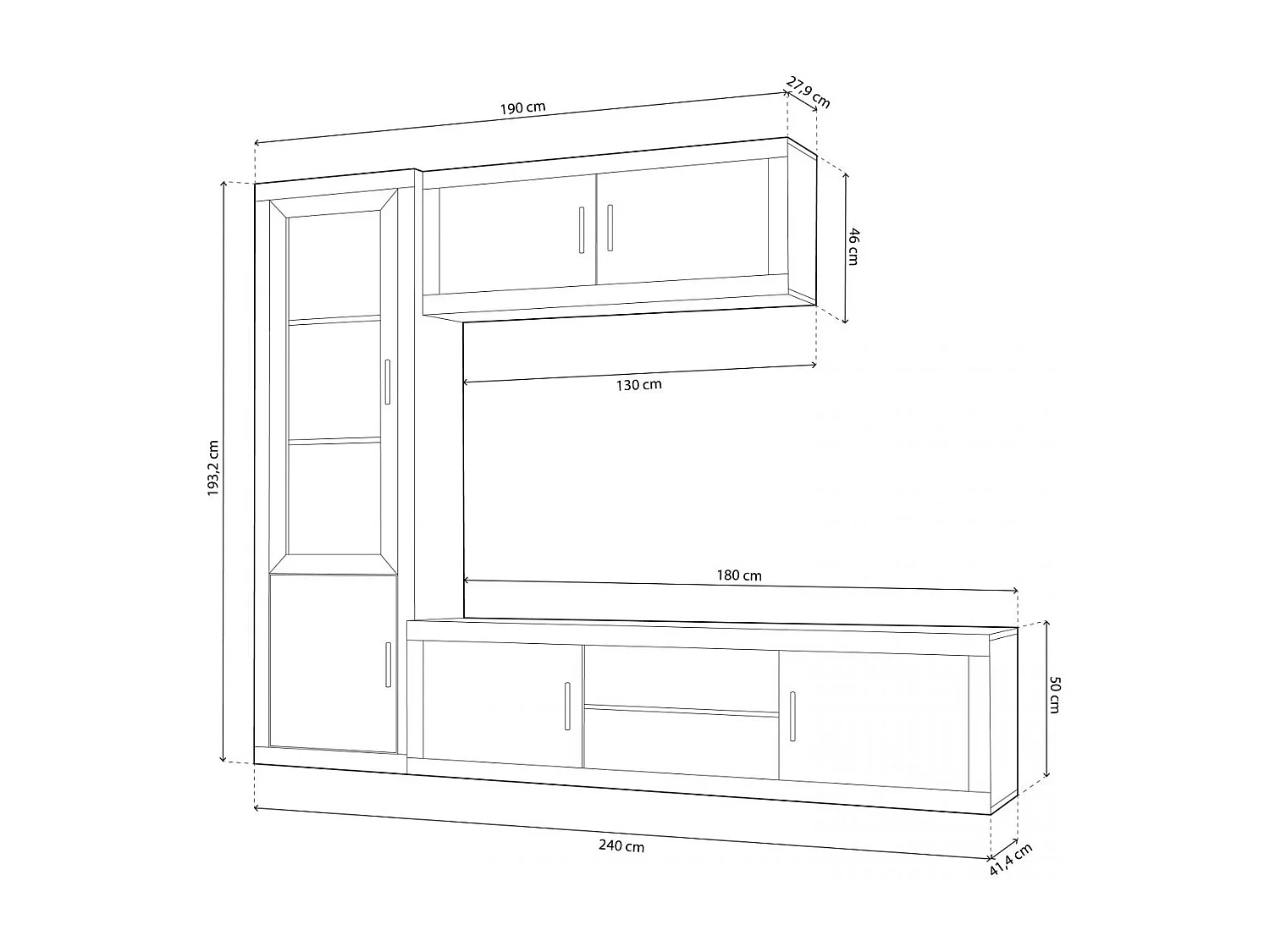 Salão Nuka V1 Cambria - Grafito