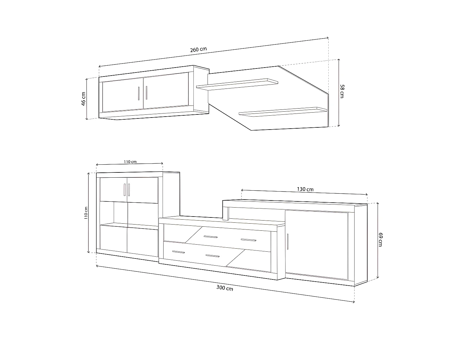 Salón Nuka V9 Cambria - Blanco