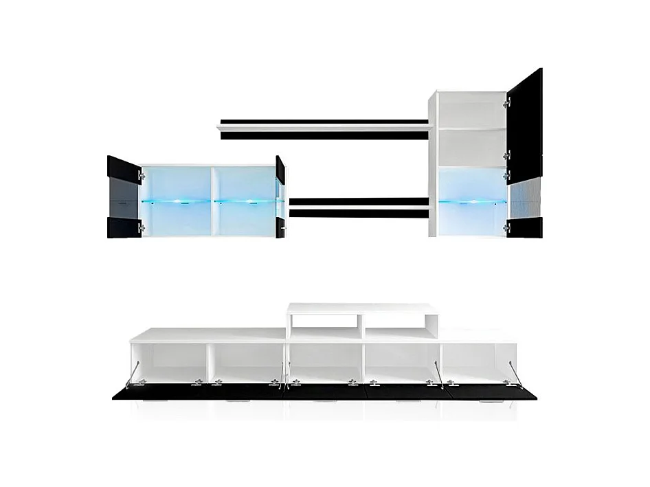 Salón Alfa Blanco - Negro