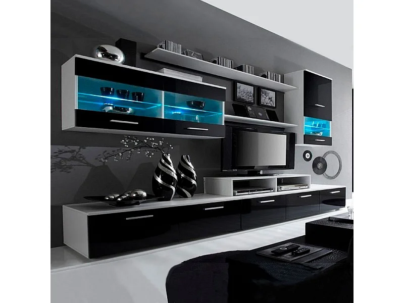 Salón Alfa Blanco - Negro