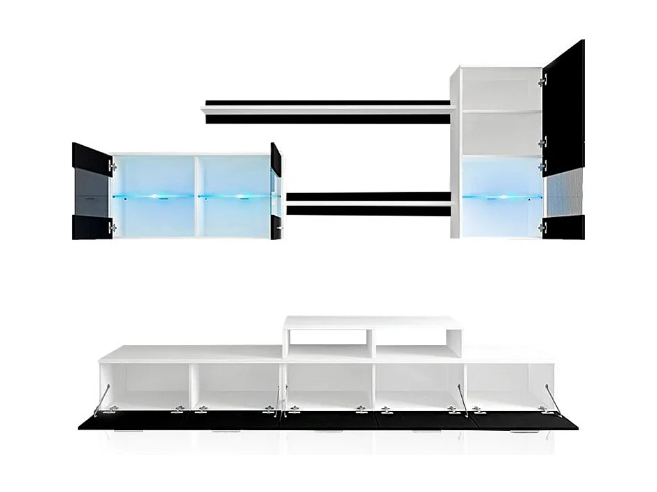 Salón Alfa Blanco - Negro