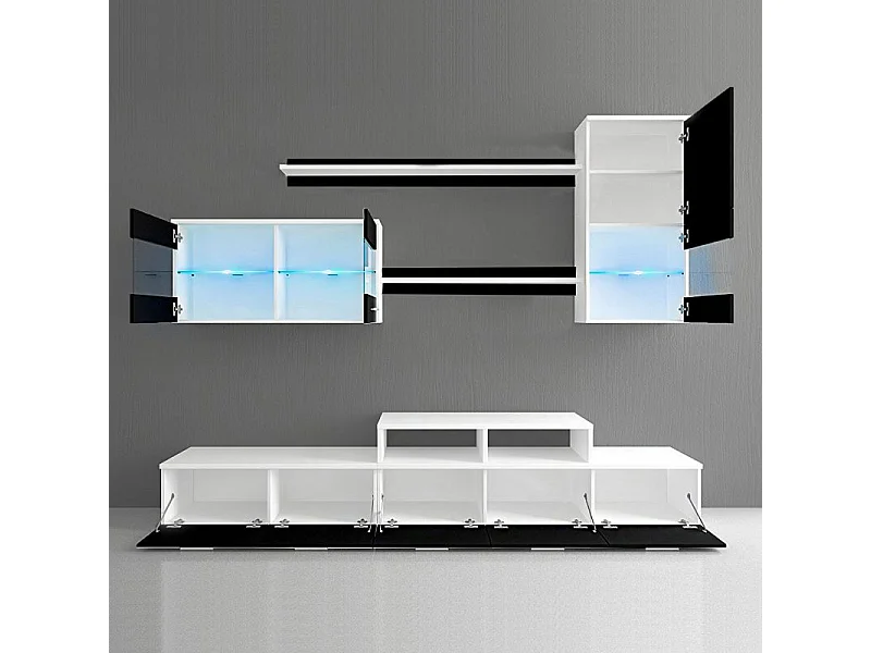 Salón Alfa Blanco - Negro