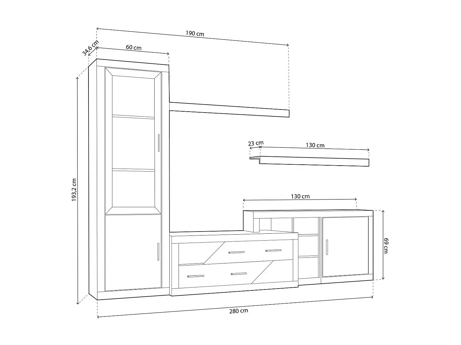 Salão Nuka V6 Cambria - Grafito
