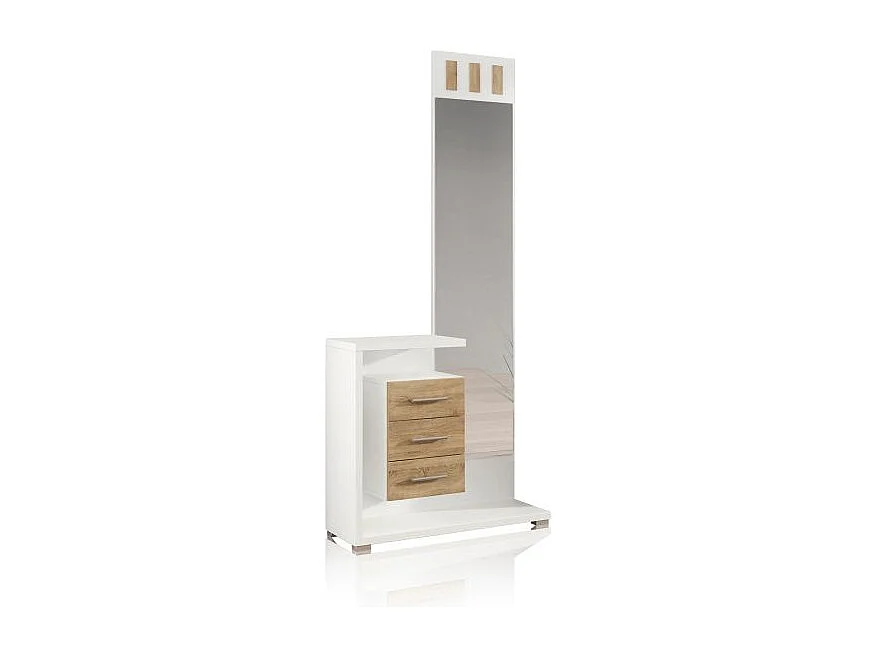 Mueble de recibidor Prisma Cambria - Blanco