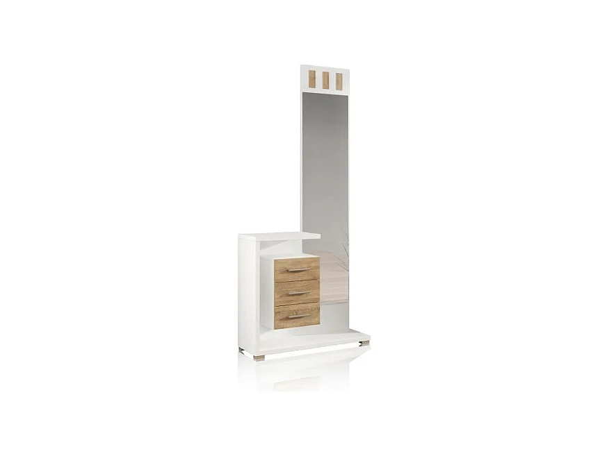 Mueble de recibidor Prisma Cambria - Blanco