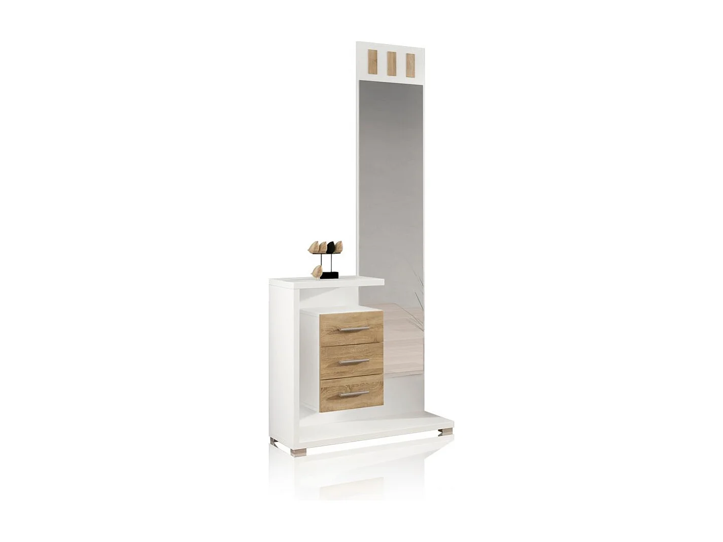 Mueble de recibidor Prisma Cambria - Blanco