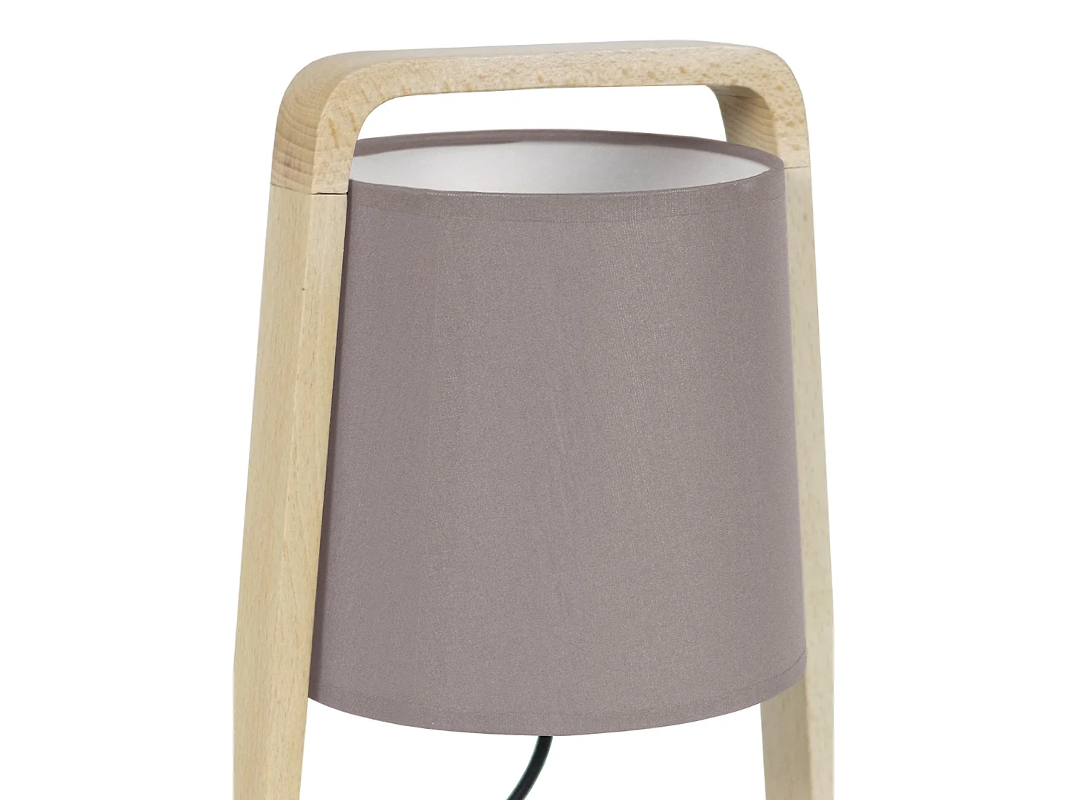 Abajur TOSEL MALMO tecido tripé branco D30 x  H54  cm