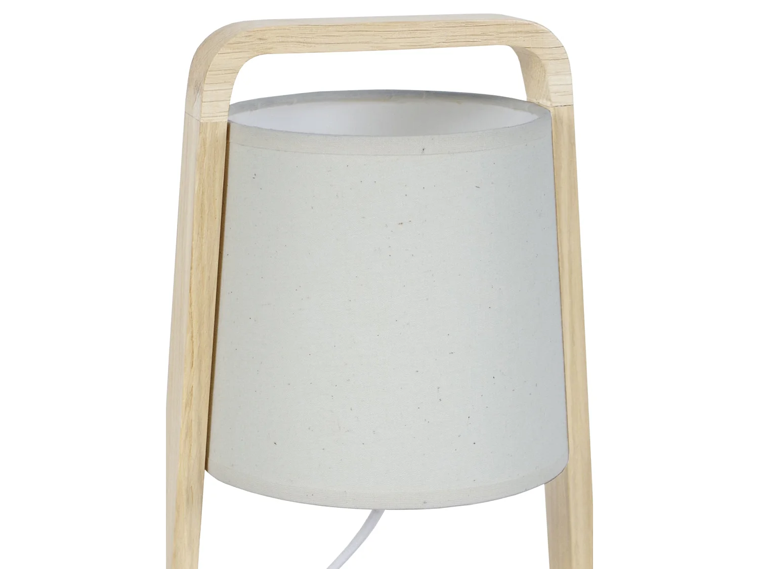 Abajur TOSEL MALMO tecido tripé preto D30 x  H55  cm