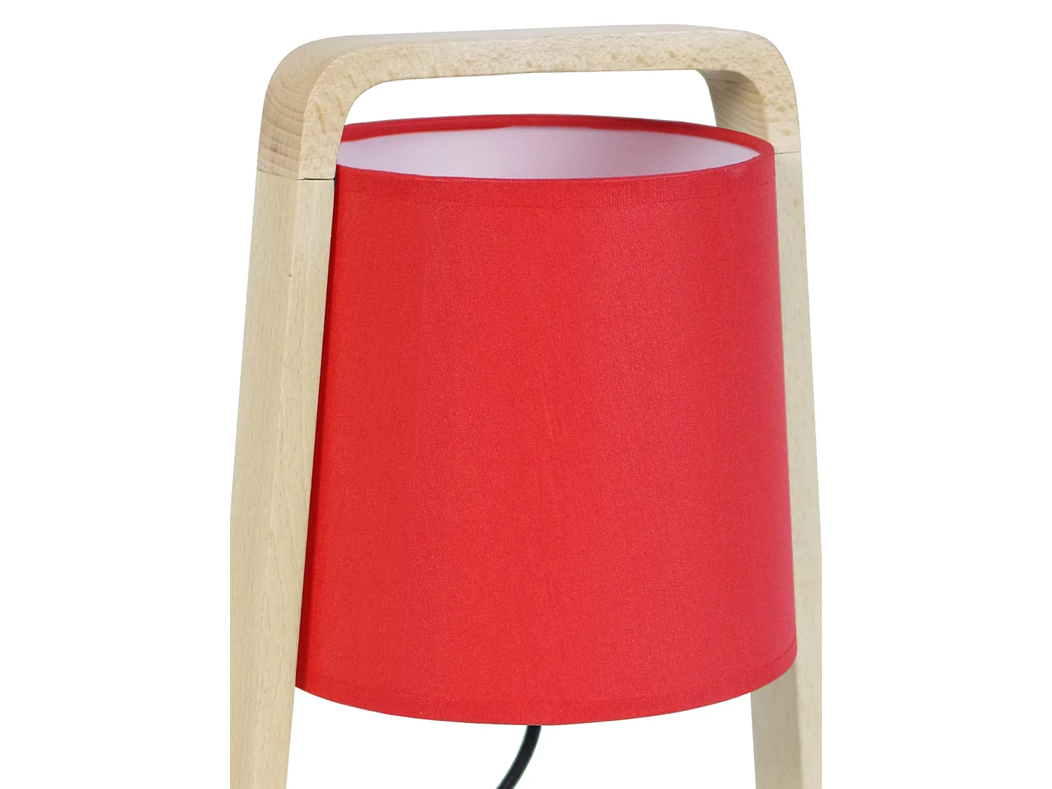 Lámpara de noche TOSEL ,madera,natural,A25,5xD16xP16cm