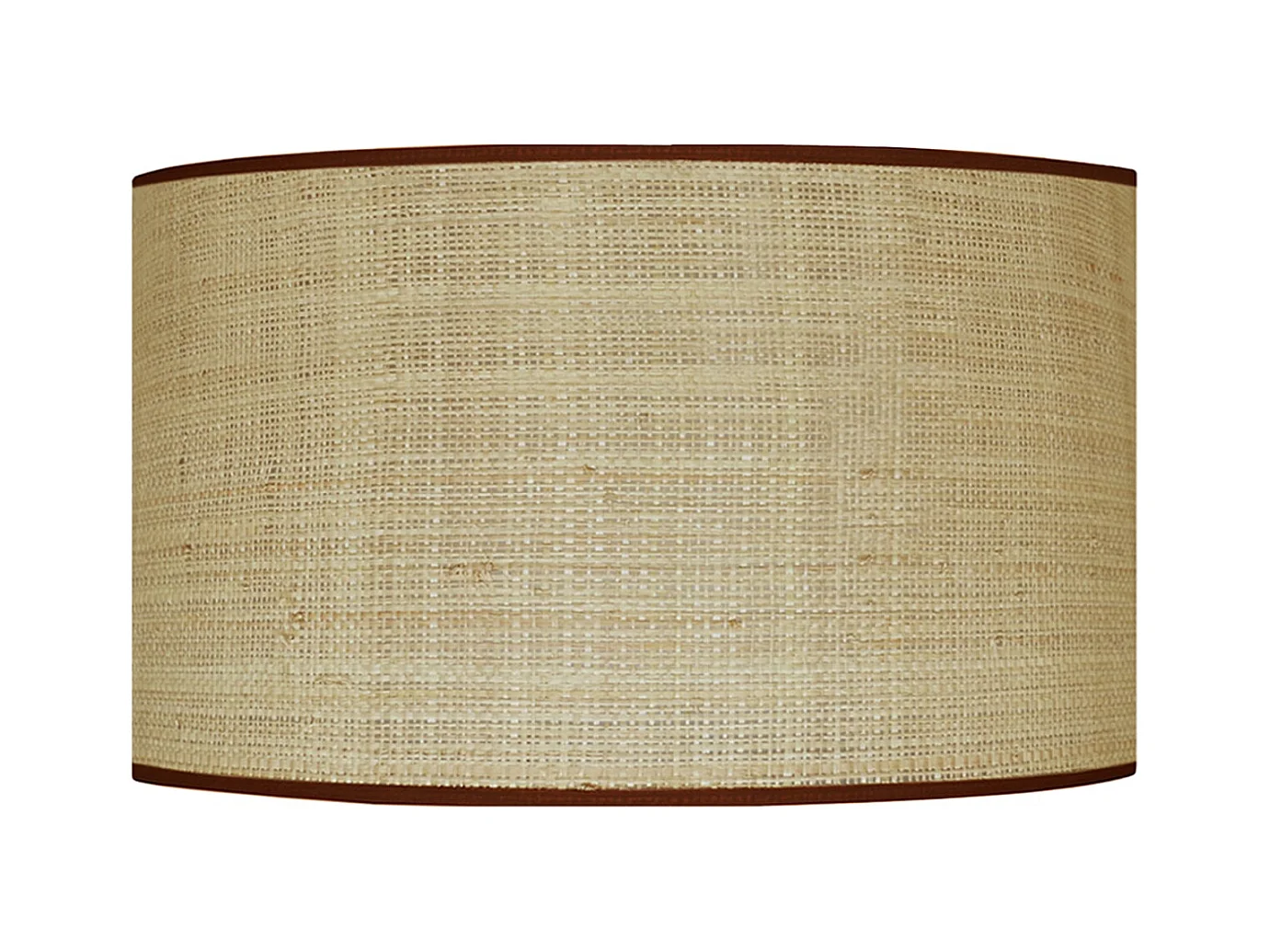 Abat-jour TOSEL ,jute ,Marron,H19xD30xP30cm