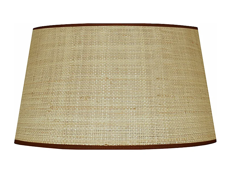 Abat-jour coton  paille foncé 30 cm.