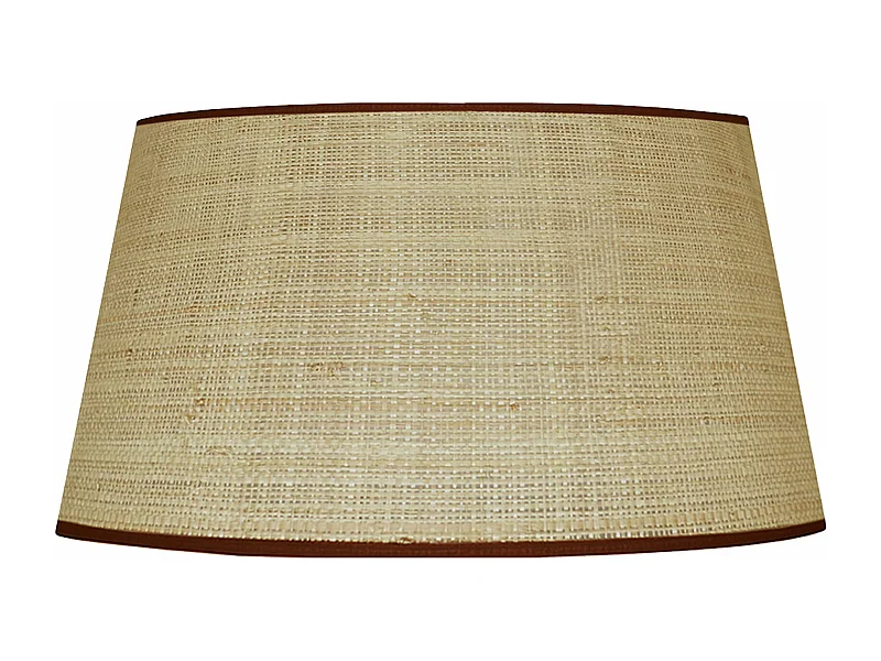 Abat-jour coton  paille foncé 27 cm.
