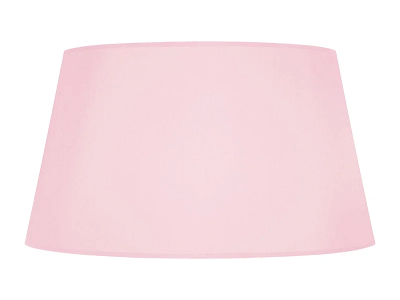 Abat-jour TOSEL ,tissu,Rose ,H23xD35xP40cm