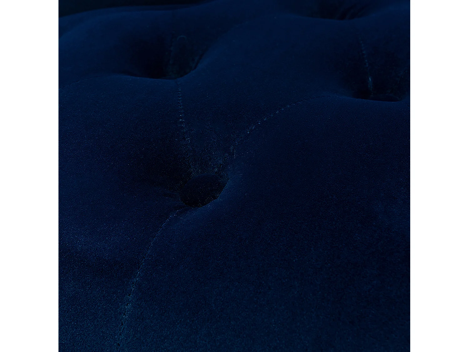 Petit Fauteuil Crapaud Rembourrée avec Pieds Noirs Pour Salle à Manger, Salon, Entrée & Chambre-Bleu